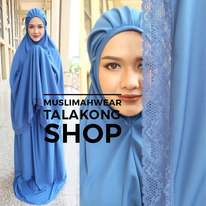 ตะละกง ชุดละหมาด talakong สีน้ำเงิน ตะละกง ชุดละหมาด talakong สีน้ำเงิน