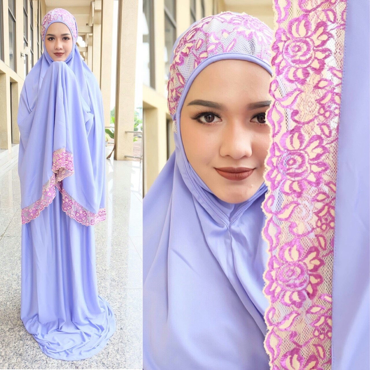 ตะละกง ชุดละหมาด talakong สีม่วงคราม