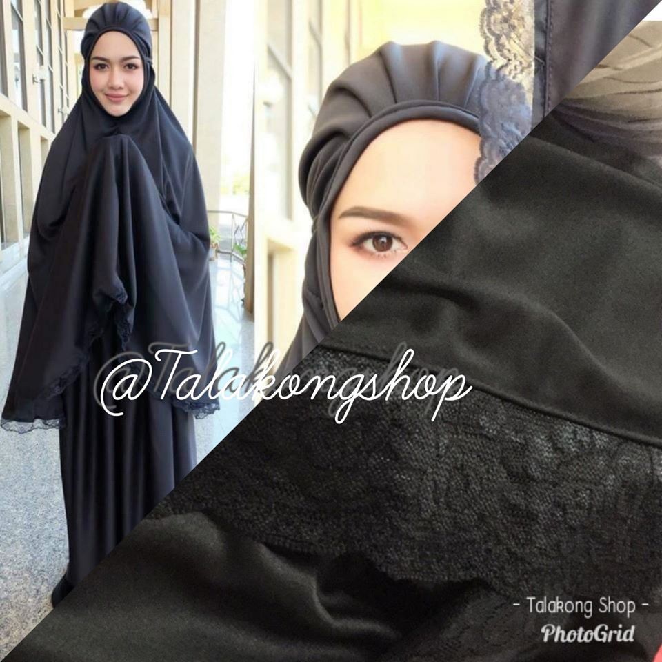 ตะละกง ชุดละหมาด talakong สีดำ ตะละกง ชุดละหมาด talakong สีดำ