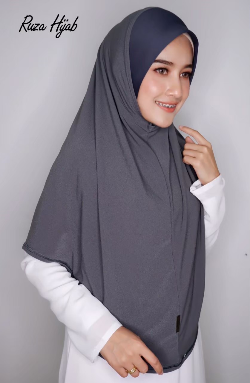 Hijabฮิญาบผ้าคลุมหัวมุสลิมแแบบสวมสำเร็จธรรมดาทรงหน้าScubaเนื้อผ้านิ่มใส่สบายไม่ต้องรีดไซซ์ XL Hijabฮิญาบผ้าคลุมหัวมุสลิมแแบบสวมสำเร็จธรรมดาทรงหน้าScubaเนื้อผ้านิ่มใส่สบายไม่ต้องรีดไซซ์ XL