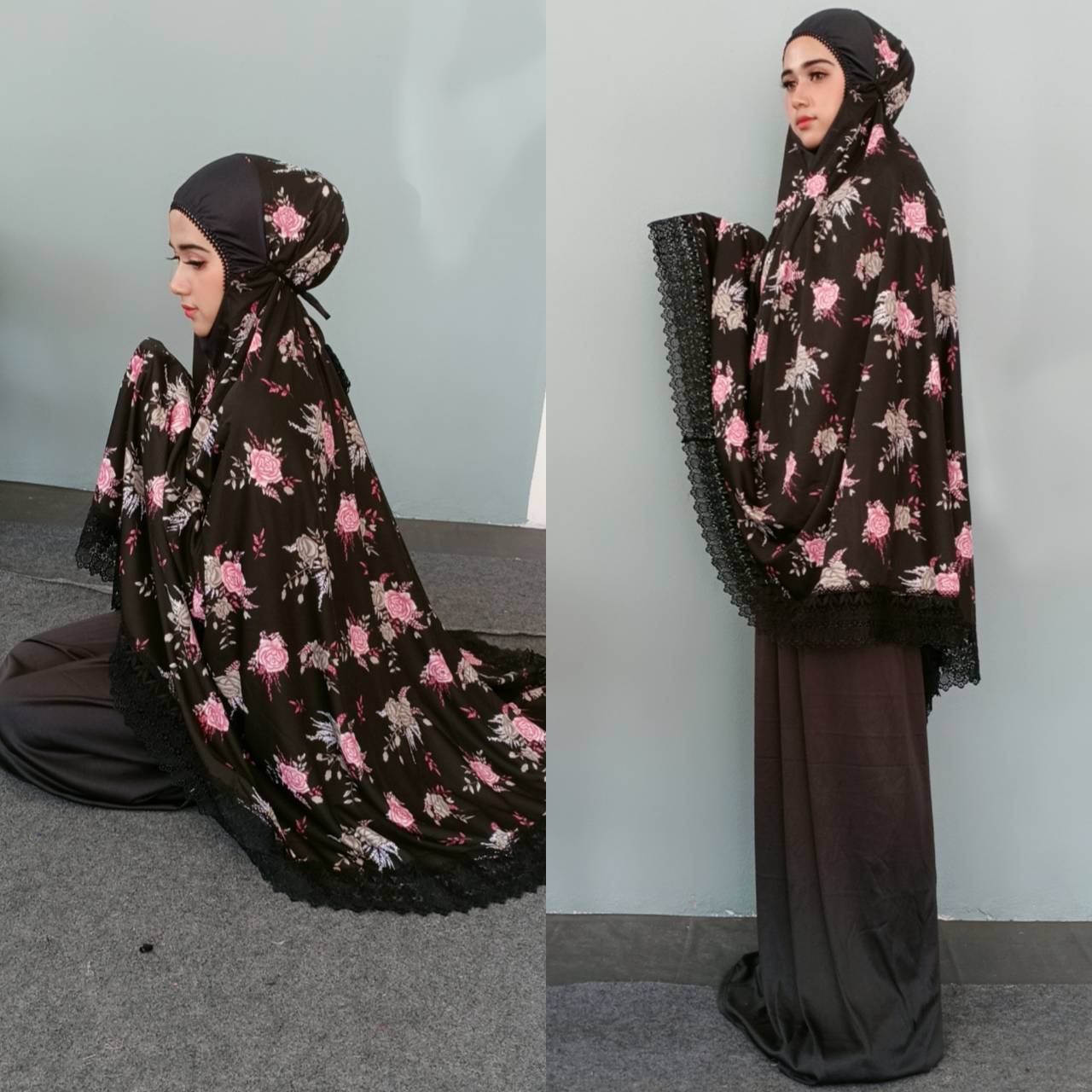 ผ้าละหมาด ตะละกง ลายดอกแต่งกุน เนื้อผ้า viscose ผ้าละหมาด ตะละกง ลายดอกแต่งกุน เนื้อผ้า viscose