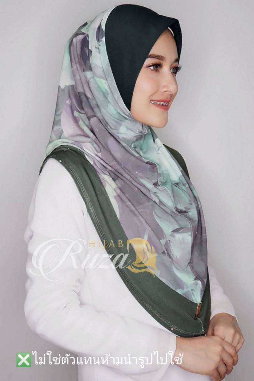 hijab ฮิญาบ รุ่น งานสวมผ้าลายในตัว hijab ฮิญาบ รุ่น งานสวมผ้าลายในตัว