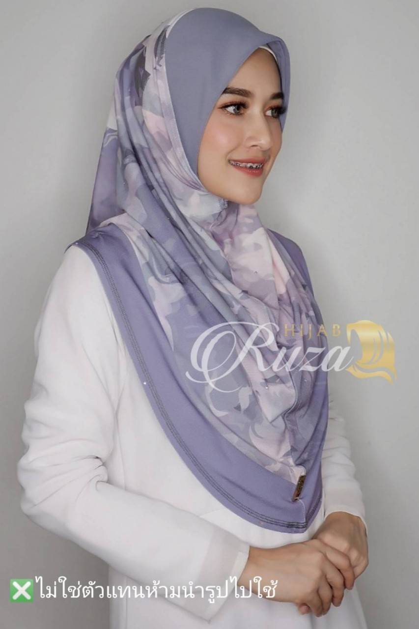 hijab ฮิญาบ รุ่น งานสวมผ้าลายในตัว hijab ฮิญาบ รุ่น งานสวมผ้าลายในตัว