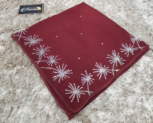 ผ้าคลุม Bawal Diamond เนื้อผ้านิ่ม อย่างดี ไม่เป็นขุ่ย ใช้เพชร Copy Swarovki เพชรแวว ผ้าคลุม Bawal Diamond เนื้อผ้านิ่ม อย่างดี ไม่เป็นขุ่ย ใช้เพชร Copy Swarovki เพชรแวว