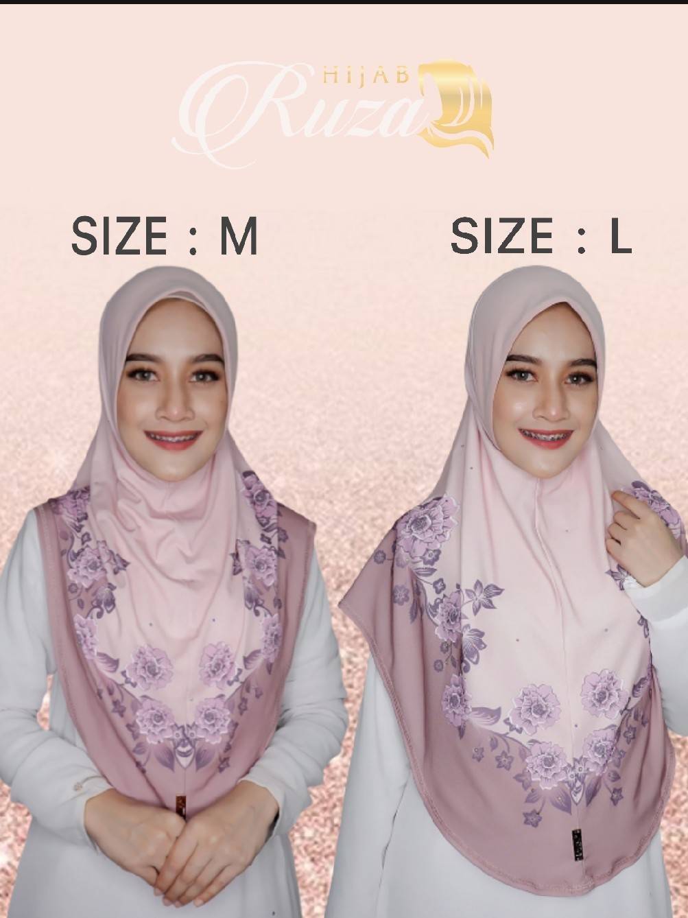 hijab ฮีญาบสวมสำเร็จผ้าลายในตัว เนื้อผ้า moss crepe ทรงหน้า scuba hijab ฮีญาบสวมสำเร็จผ้าลายในตัว เนื้อผ้า moss crepe ทรงหน้า scuba