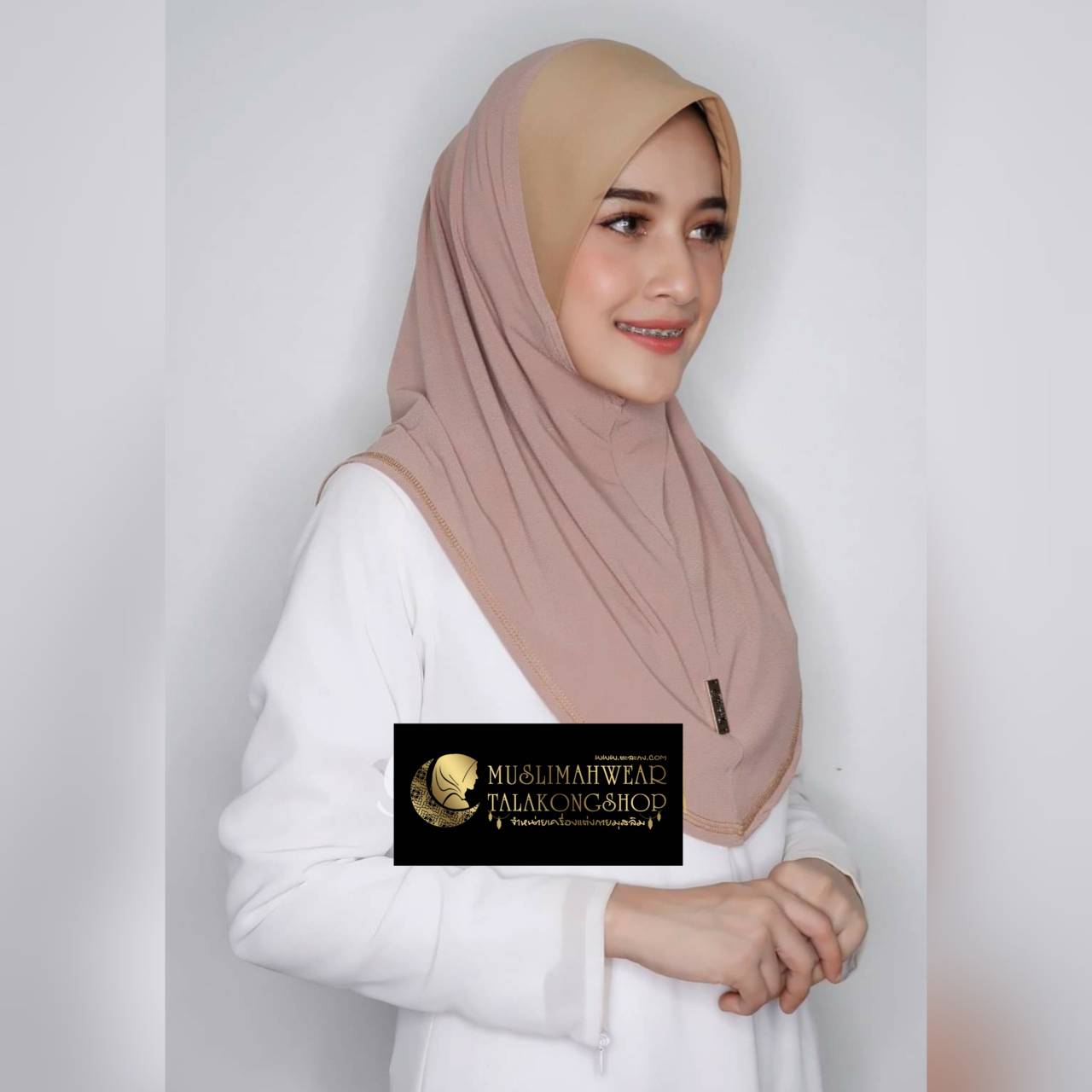 hijab สวมสำเร็จธรรมดาสีพื้น งานแบรนด์ เนื้อผ้าผ้า Moss crepe ผ้านิ่มใส่สบายไม่ต้องรีด ทรงหน้า Scuba ไซซ์S hijab สวมสำเร็จธรรมดาสีพื้น งานแบรนด์ เนื้อผ้าผ้า Moss crepe ผ้านิ่มใส่สบายไม่ต้องรีด ทรงหน้า Scuba ไซซ์S