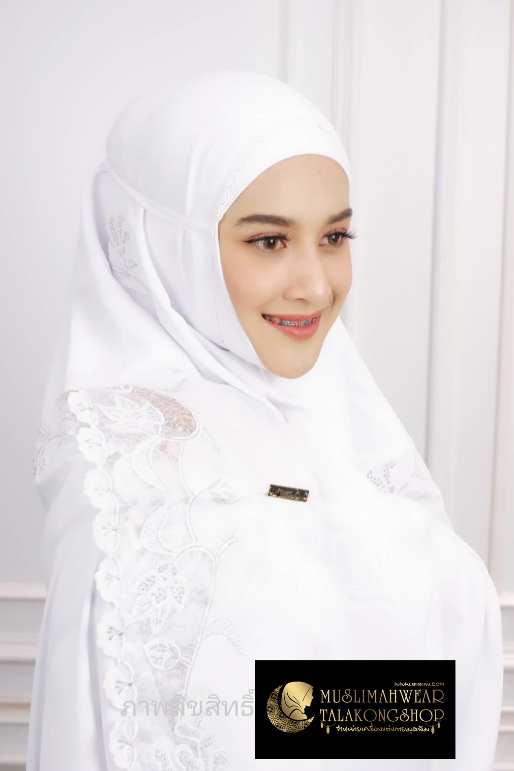 ตะละกงชุดละหมาดรุ่นดอกแก้วเนื้อผ้าRosellaexclusiveผ้าลื่นนุ่มพริ้วใส่สบายงานแบรนด์นำเข้างานขึ้นห้างอินโดนีเซียแถมฟรีอินเนอร์ ตะละกงชุดละหมาดรุ่นดอกแก้วเนื้อผ้าRosellaexclusiveผ้าลื่นนุ่มพริ้วใส่สบายงานแบรนด์นำเข้างานขึ้นห้างอินโดนีเซียแถมฟรีอินเนอร์
