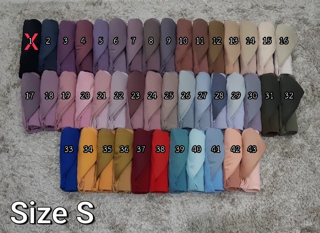 ฮิญาบ สวมธรรมดาสีพื้น เนื้อผ้าผ้า Moss crepe ผ้านิ่มใส่สบายไม่ต้องรีด ทรงหน้า Scuba ไซซ์S ติดเพชรรอบ ฮิญาบ สวมธรรมดาสีพื้น เนื้อผ้าผ้า Moss crepe ผ้านิ่มใส่สบายไม่ต้องรีด ทรงหน้า Scuba ไซซ์S ติดเพชรรอบ
