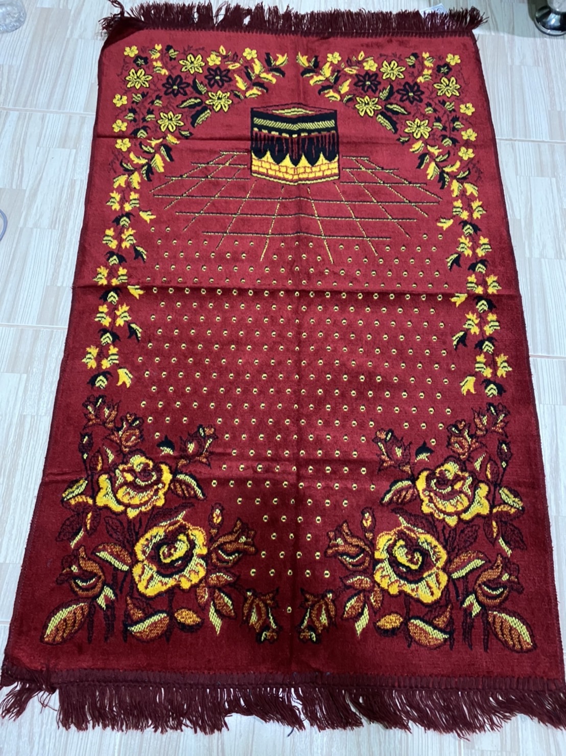 พรมละหมาด ผ้าปูละหมาดตุรกรี งานตุรกีแท้ ขนาด 70x110cm พรมละหมาด ผ้าปูละหมาดตุรกรี งานตุรกีแท้ ขนาด 70x110cm