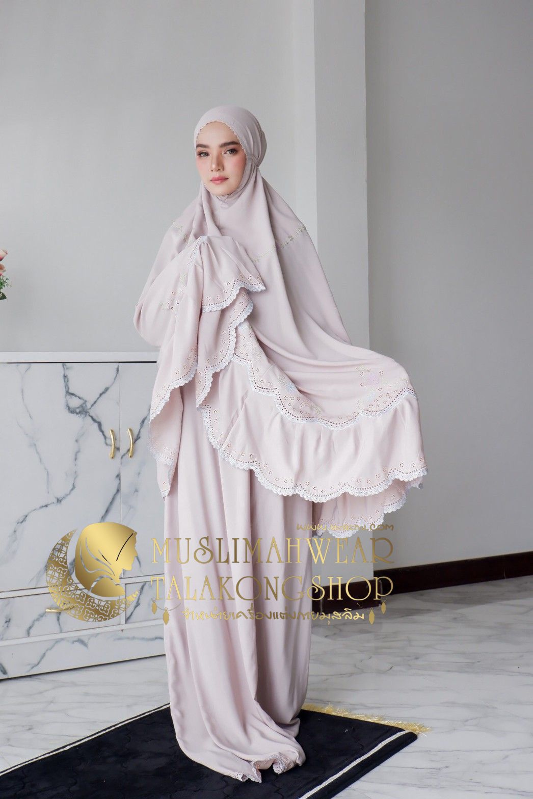 ชุดละหมาด(Telekung Exclusive)ตะละกงงานปักรอบผืนเนื้อผ้าRosellaงานแบรนด์นำเข้าเนื้อผ้านิ่มใส่สบาย แถมฟรีอินเนอร์ ชุดละหมาด(Telekung Exclusive)ตะละกงงานปักรอบผืนเนื้อผ้าRosellaงานแบรนด์นำเข้าเนื้อผ้านิ่มใส่สบาย แถมฟรีอินเนอร์