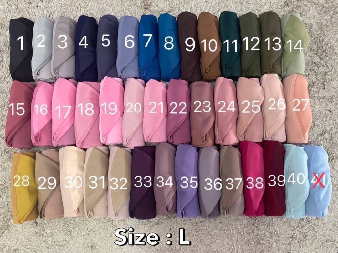 Hijabฮิญาบผ้าคลุมหัวมุสลิมแแบบสวมสำเร็จธรรมดาทรงหน้าScubaเนื้อผ้าเกรดAAเนื้อผ้านิ่มใส่สบายไม่ต้องรีด Hijabฮิญาบผ้าคลุมหัวมุสลิมแแบบสวมสำเร็จธรรมดาทรงหน้าScubaเนื้อผ้าเกรดAAเนื้อผ้านิ่มใส่สบายไม่ต้องรีด