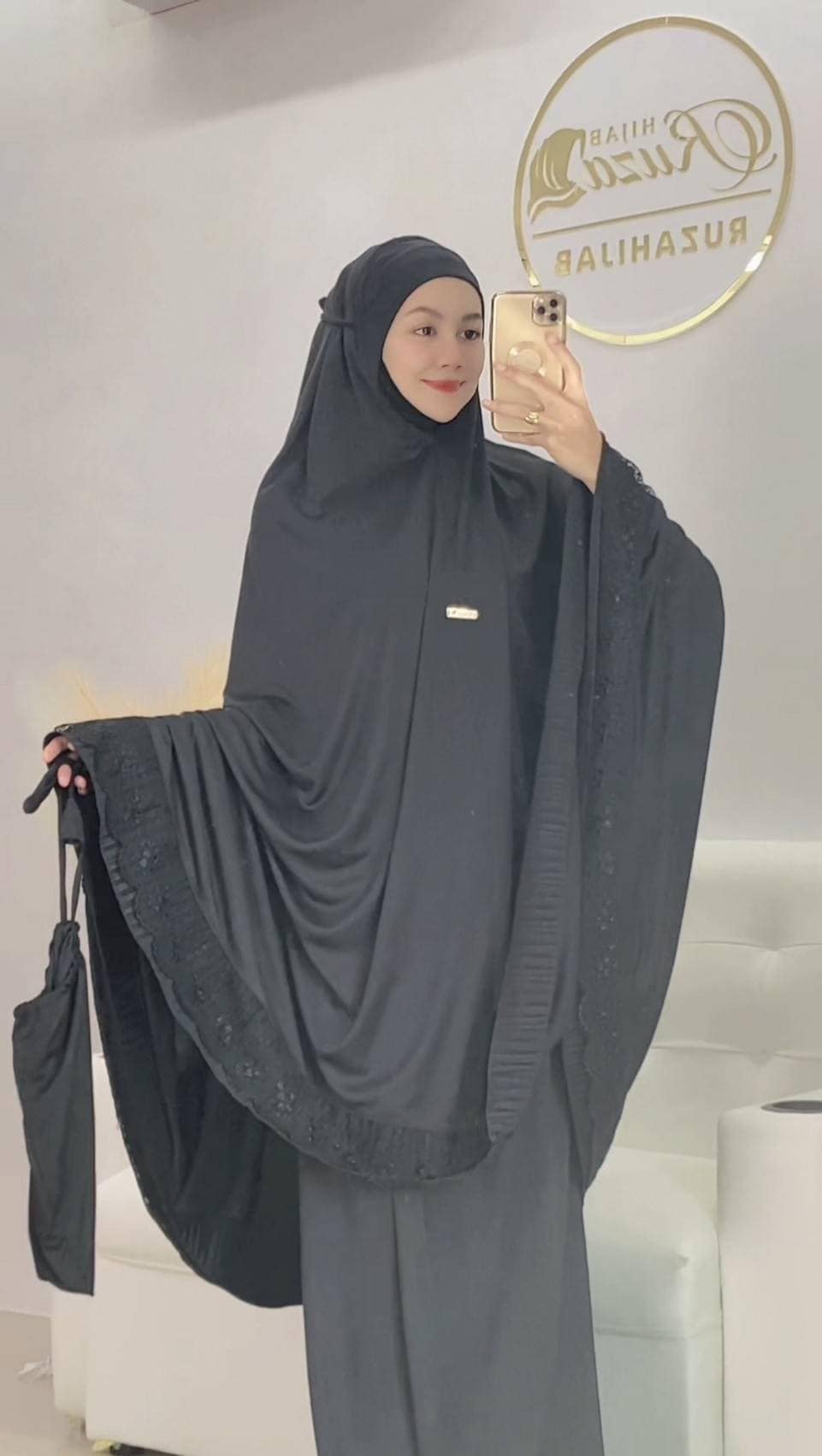 ชุดละหมาด ตะละกงผ้าละหมาดพร้อมส่ง รุ่น FANIA อัดพลีท แต่งลูกไม้ พร้อมส่ง 399 ส่งฟรี ชุดละหมาด ตะละกงผ้าละหมาดพร้อมส่ง รุ่น FANIA อัดพลีท แต่งลูกไม้ พร้อมส่ง 399 ส่งฟรี
