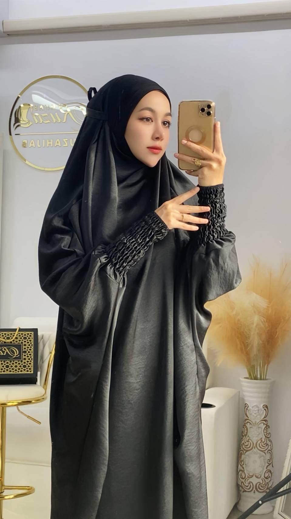 ชุดละหมาดยาวชิ้นเดียว ตะละกงชิ้นเดียว รุ่น Telekung Umroh ชุดละหมาดยาวชิ้นเดียว ตะละกงชิ้นเดียว รุ่น Telekung Umroh