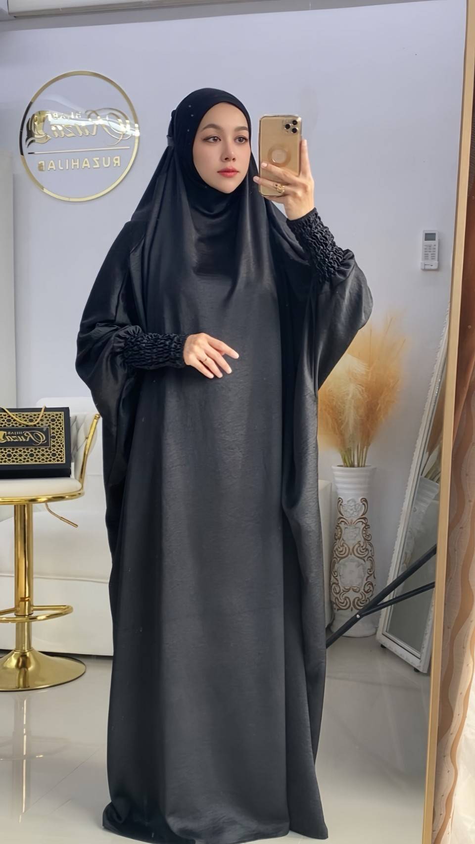 ชุดละหมาดยาวชิ้นเดียว ตะละกงชิ้นเดียว รุ่น Telekung Umroh