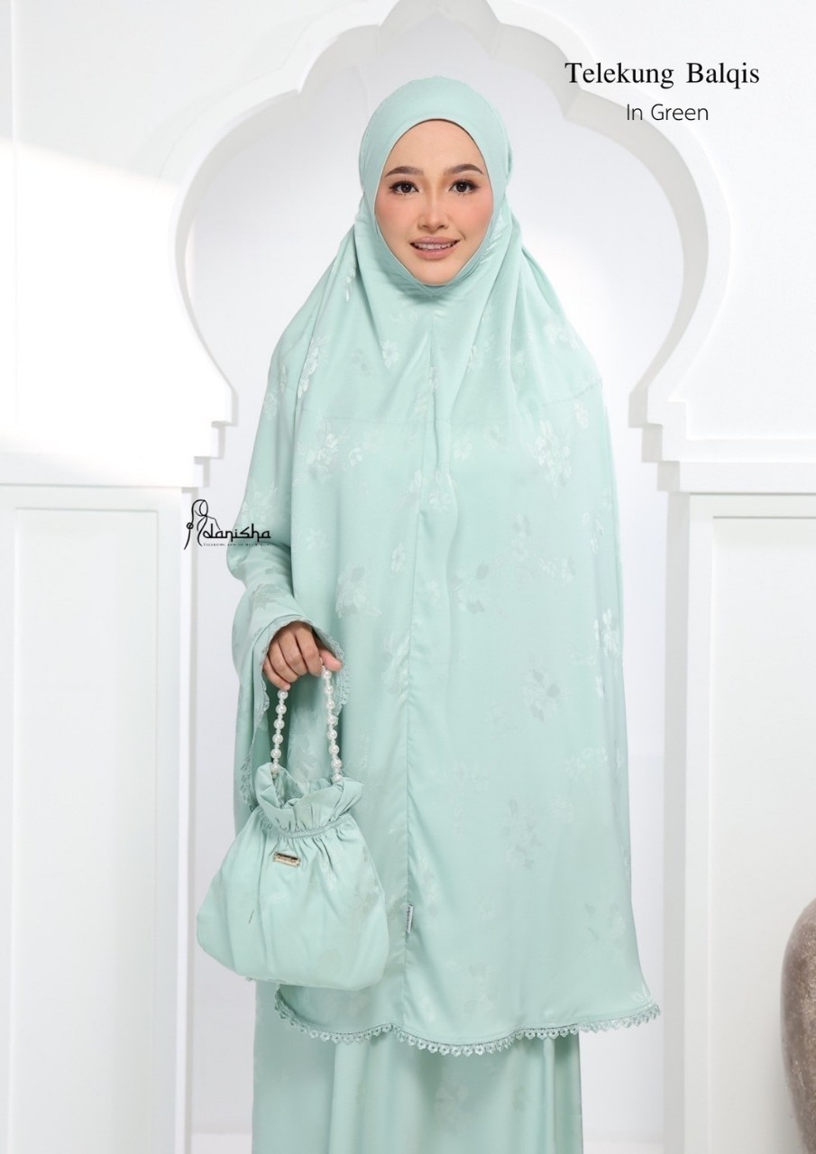 ชุดละหมาด ตะละกง collection Ramadhan 2025 รุ่น Balqis เนื้อผ้าซาติน เนื้อผ้าลื่น เย็นใส่สบายไม่ร้อน พร้อมส่ง ชุดละหมาด ตะละกง collection Ramadhan 2025 รุ่น Balqis เนื้อผ้าซาติน เนื้อผ้าลื่น เย็นใส่สบายไม่ร้อน พร้อมส่ง