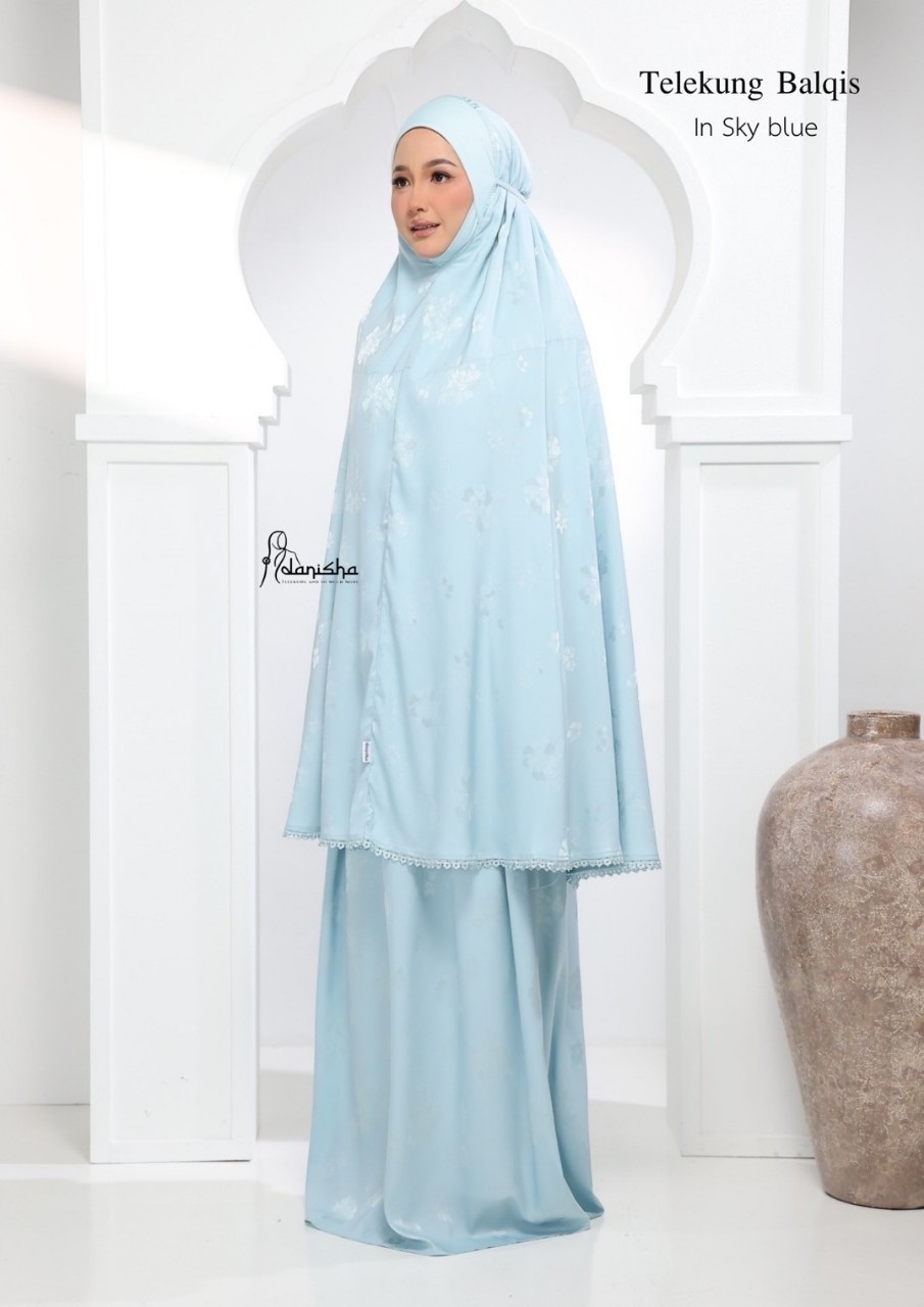 ชุดละหมาด ตะละกง collection Ramadhan 2025 รุ่น Balqis เนื้อผ้าซาติน เนื้อผ้าลื่น เย็นใส่สบายไม่ร้อน พร้อมส่ง ชุดละหมาด ตะละกง collection Ramadhan 2025 รุ่น Balqis เนื้อผ้าซาติน เนื้อผ้าลื่น เย็นใส่สบายไม่ร้อน พร้อมส่ง