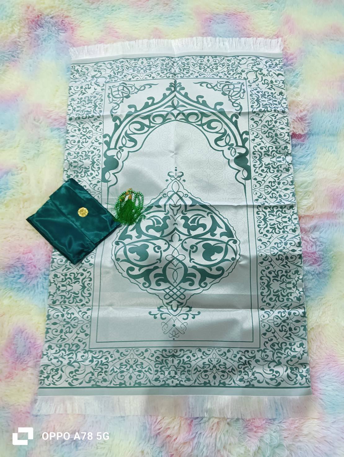 ผ้าปูละหมาดพกพา มาพร้อมกระเป๋า และตัสเปี๊ยะ sejadah พรีเมี่ยมสุด