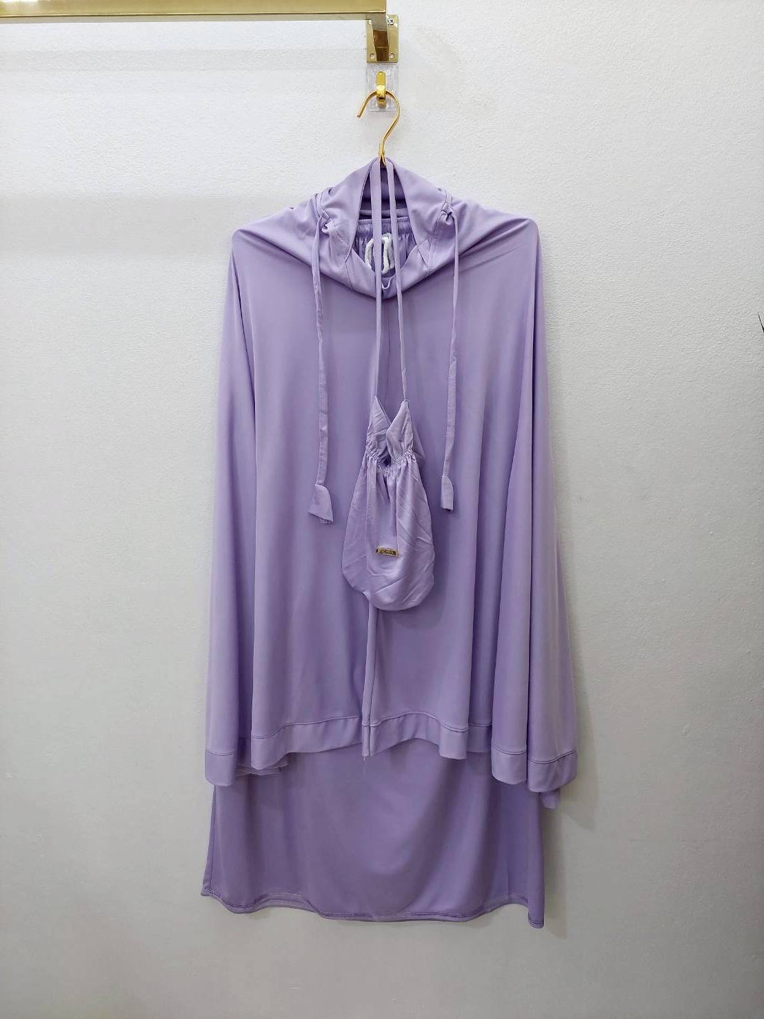 ชุดละหมาดเด็ก ผ้าละหมาดเด็ก ตะละกงเด็ก รุ่นBasic ผ้านิ่ม ทิ้งตัวแถมฟรีกระเป๋า 8-11ปี