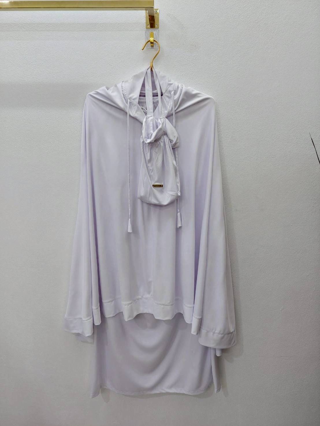 ชุดละหมาดเด็ก ผ้าละหมาดเด็ก ตะละกงเด็ก รุ่นBasic ผ้านิ่ม ทิ้งตัวแถมฟรีกระเป๋า 8-11ปี