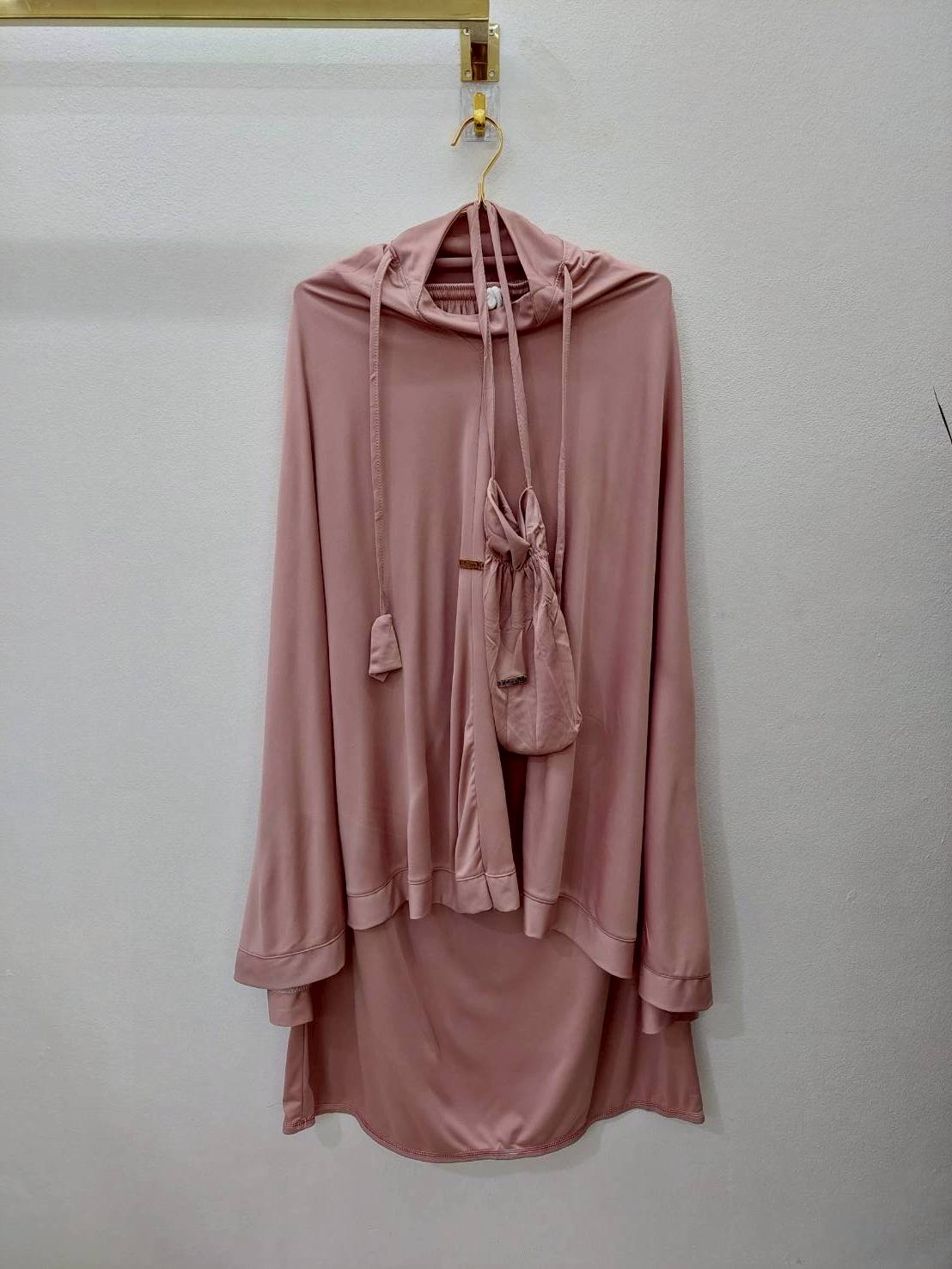 ชุดละหมาดเด็ก ผ้าละหมาดเด็ก ตะละกงเด็ก รุ่นBasic ผ้านิ่ม ทิ้งตัวแถมฟรีกระเป๋า 8-11ปี