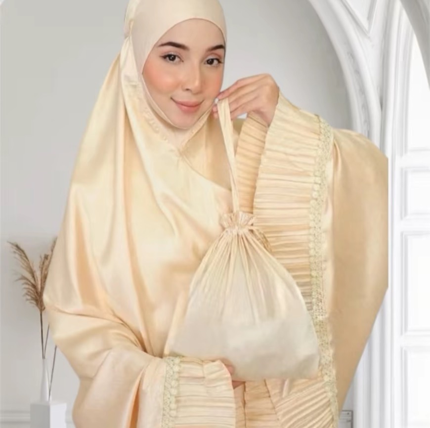 ชุดใส่ละหมาด ชุดละหมาด ตะละกง(talakong) ผ้าละหมาด telekung ชุดละหมาดผู้ใหญ่