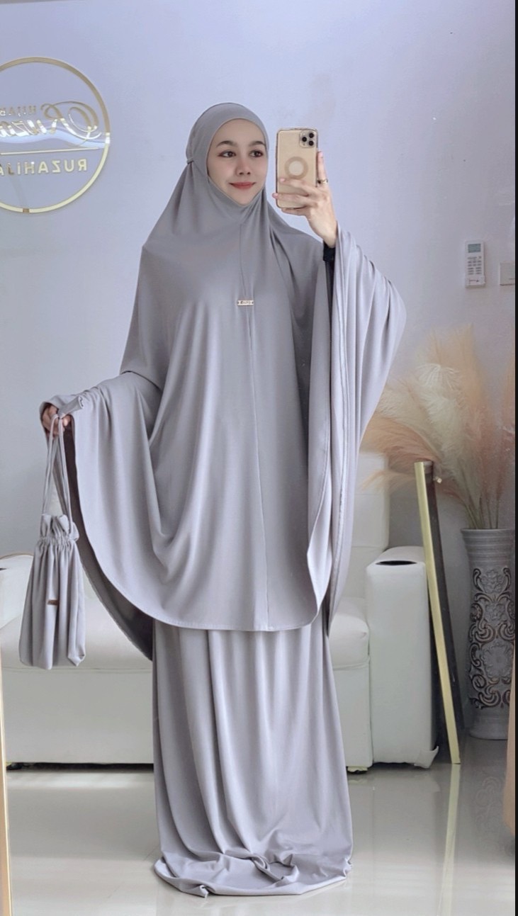 Talakong ตะละกงพกพา ชุดละหมาดนำเข้าราคาถูก ผ้าละหมาดพร้อมส่ง รุ่นTELEKUNG DHALIA