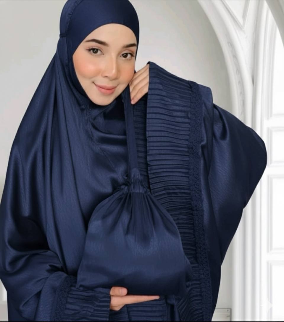 ชุดใส่ละหมาด ชุดละหมาดพกพา ตะละกง(talakong) ผ้าละหมาด telekungtravel ชุดละหมาดผู้ใหญ่