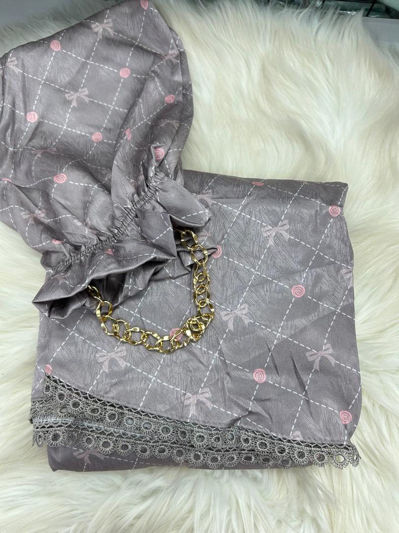 ตะละกงพกพา ชุดละหมาดราคาถูก เนื้อผ้าซาตินผ้าลื่นเย็นใส่สบายไม่ร้อน มาพร้อมกระเป๋าพกพาสีเข้าชุด พร้อมส่ง